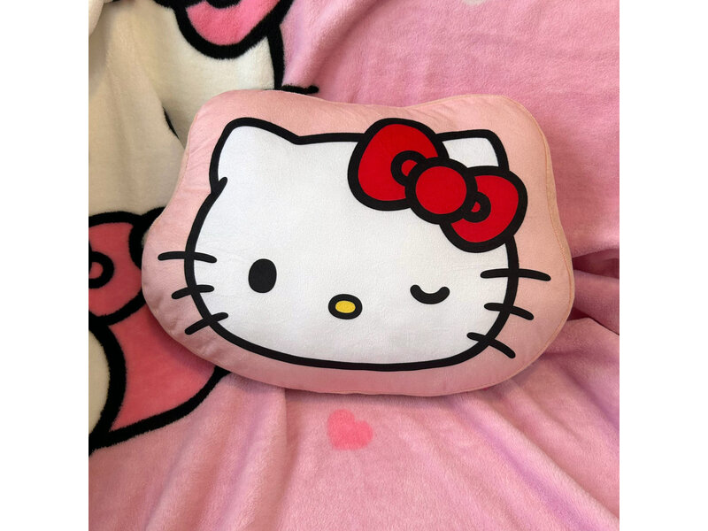 Hello Kitty Coussin décoratif Wink - 35 x 30 cm - Polyester