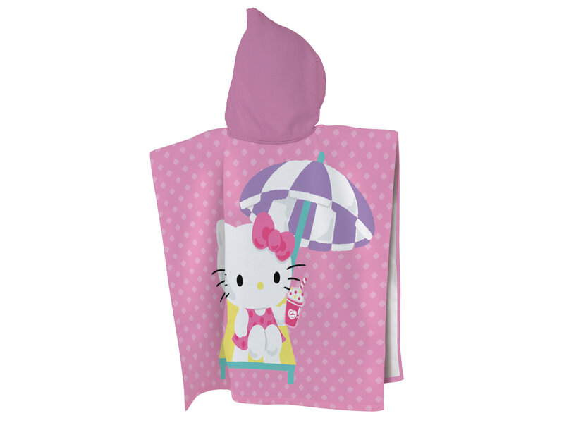 Hello Kitty Poncho Milkshake – 60 x 120 cm – Baumwolle