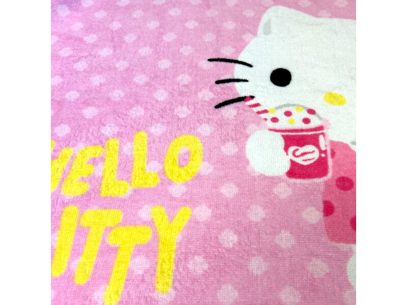 Hello Kitty Poncho Milkshake -  60 x 120 cm - Katoen