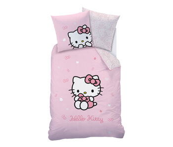 Hello Kitty & Friends Duvet cover Cute 140 x 200 + 63 x 63 cm Cotton