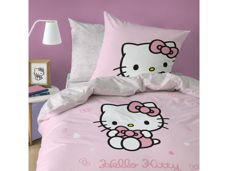 Hello Kitty Duvet cover Cute - 140 x 200 + 63 x 63 cm - Cotton