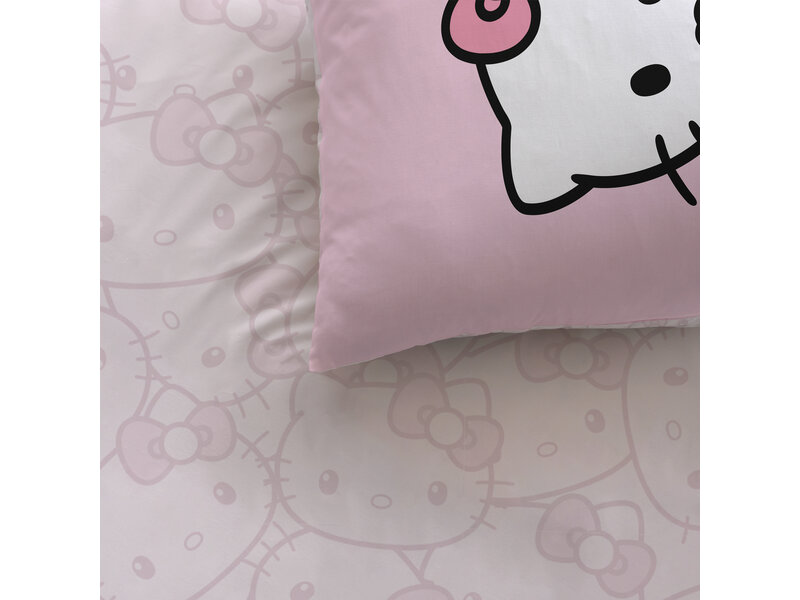 Hello Kitty Bettbezug Cute – 140 x 200 + 63 x 63 cm – Baumwolle