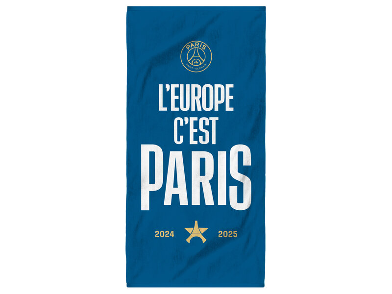 Paris Saint Germain Serviette de plage Nation - 75 x 150 cm - Coton