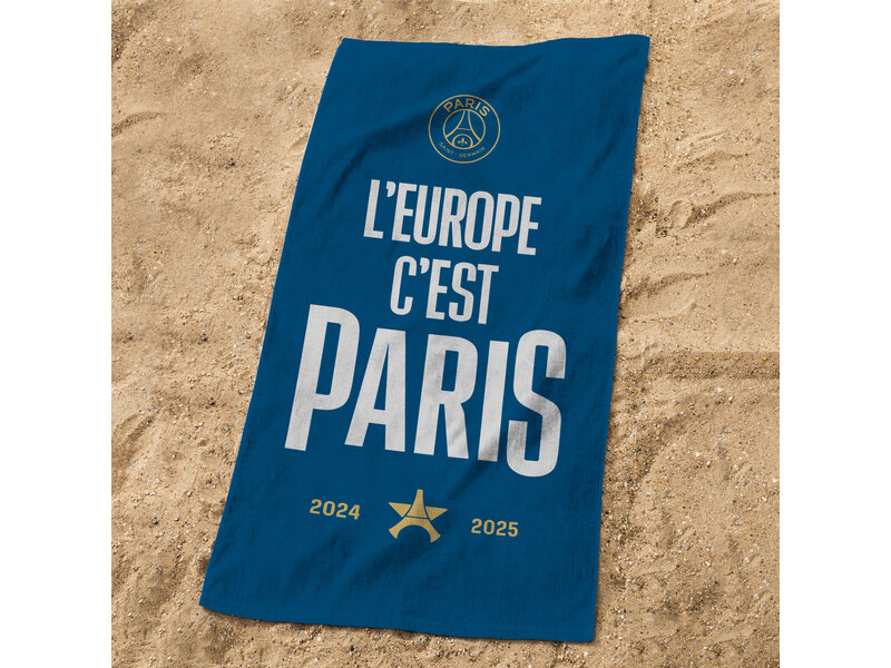Paris Saint Germain Serviette de plage Nation - 75 x 150 cm - Coton