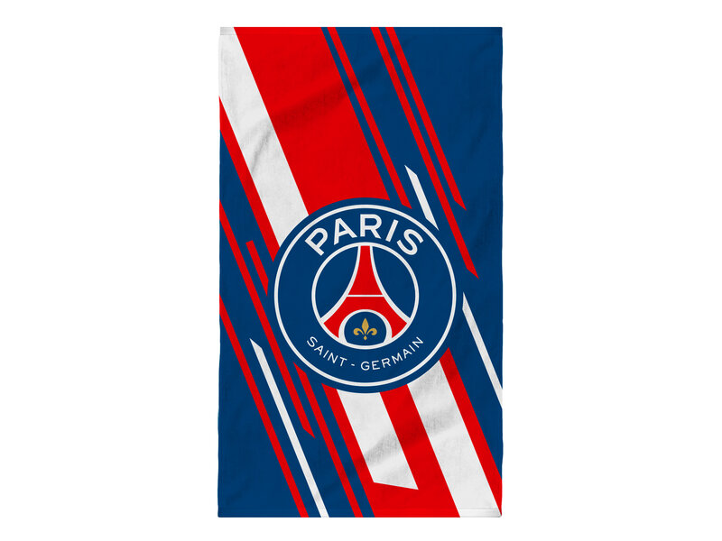 Paris Saint Germain Diagonal Beach Towel - 75 x 150 cm - Cotton