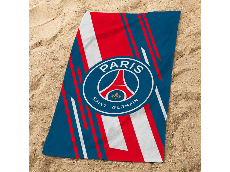 Paris Saint Germain Diagonales Strandtuch – 75 x 150 cm – Baumwolle