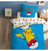 Pokémon Housse de couette Pokéball - 140 x 200 + 63 x 63 cm - Coton