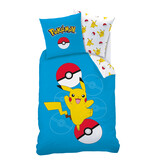 Pokémon Housse de couette Pokéball - 140 x 200 + 63 x 63 cm - Coton