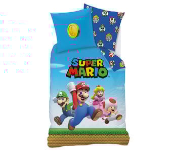 Super Mario Duvet cover Friends 140 x 200 + 63 x 63 cm