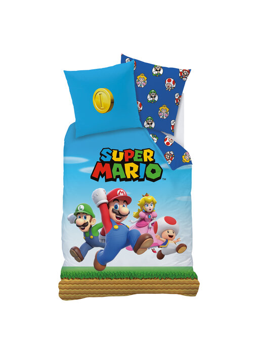 Super Mario Duvet cover Friends 140 x 200 + 63 x 63 cm