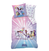 Unicorn Academy Housse de couette à motifs étoiles - 140 x 200 + 63 x 63 cm - Coton