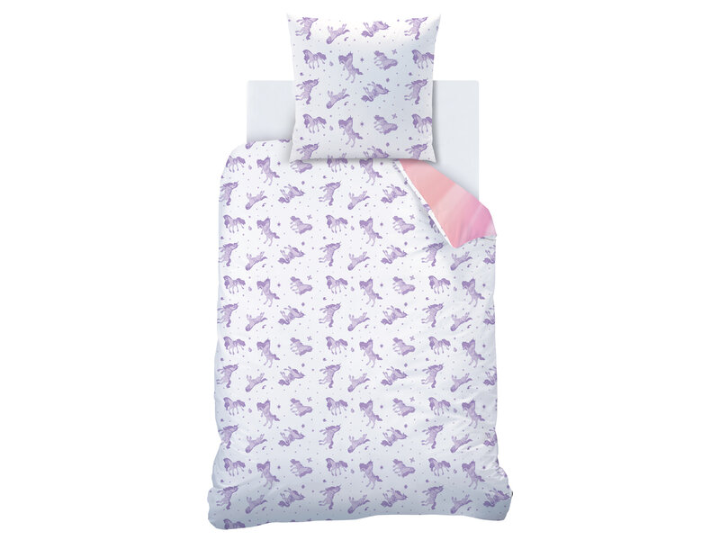 Unicorn Academy Dekbedovertrek Stars - 140 x 200 + 63 x 63 cm - Katoen