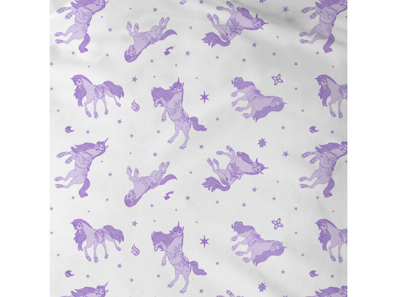 Unicorn Academy Stars Duvet Cover - 140 x 200 + 63 x 63 cm - Cotton