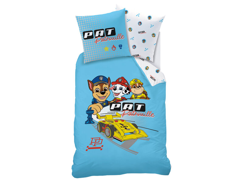 PAW Patrol Bettbezug Auto - 140 x 200 + 63 x 63 cm - Baumwolle