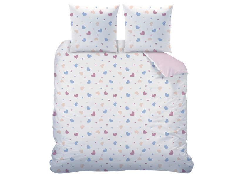 Disney Lilo & Stitch Housse de couette Bisous 240 x 220 cm + 2 x 63 x 63 cm - Coton