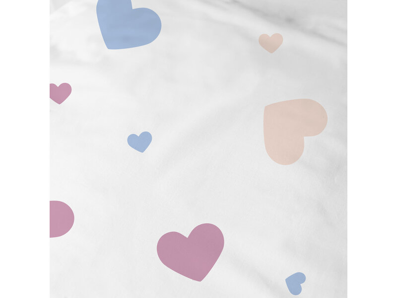 Disney Lilo & Stitch Housse de couette Bisous 240 x 220 cm + 2 x 63 x 63 cm - Coton