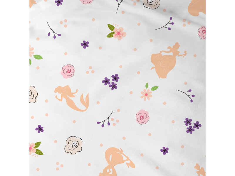 Disney Princess Drap-housse mignon - 90 x 200 cm - Coton