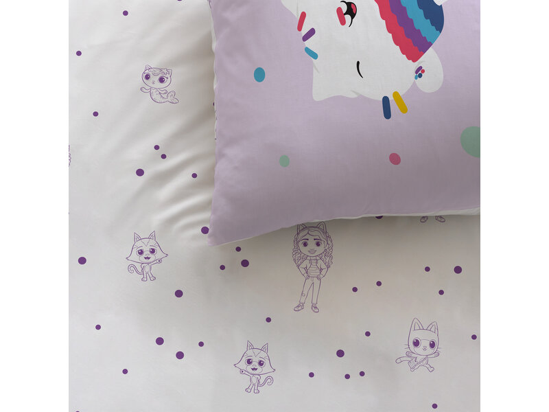 Gabby's poppenhuis Dekbedovertrek Funny - 140 x 200 + 63 x 63 cm - Katoen