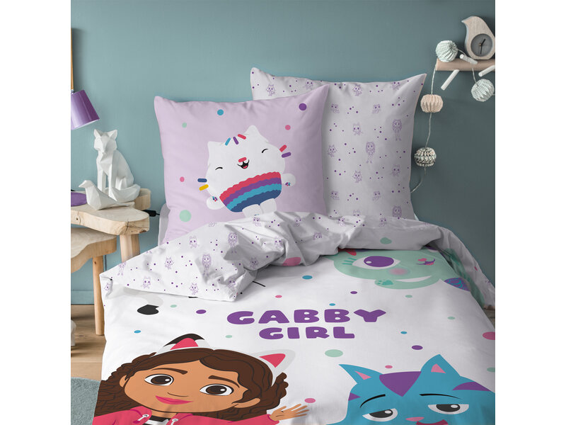 Gabby's poppenhuis Dekbedovertrek Funny - 140 x 200 + 63 x 63 cm - Katoen