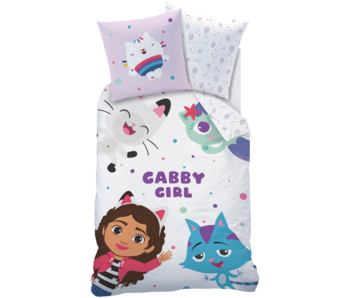 Gabby's poppenhuis Dekbedovertrek Funny 140 x 200 + 63 x 63 cm Katoen