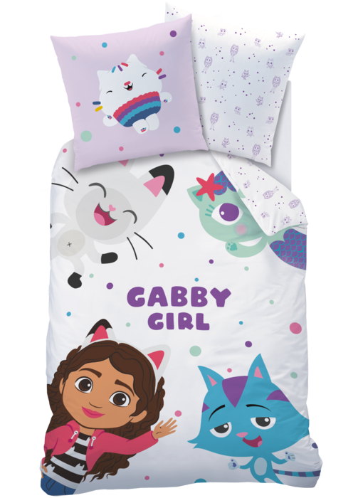 Gabby's poppenhuis Housse de couette Funny 140 x 200 + 63 x 63 cm en coton