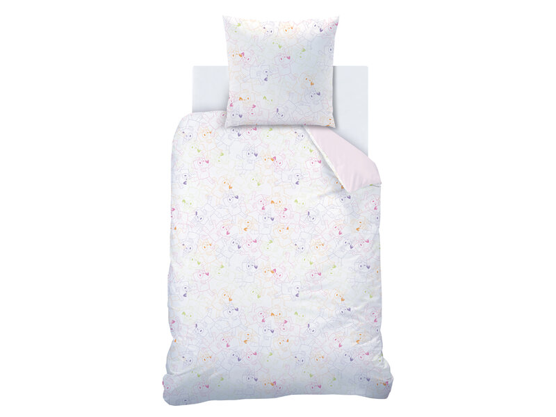 Bluey Dekbedovertrek Colorful - 140 x 200 + 63 x 63 cm - Katoen