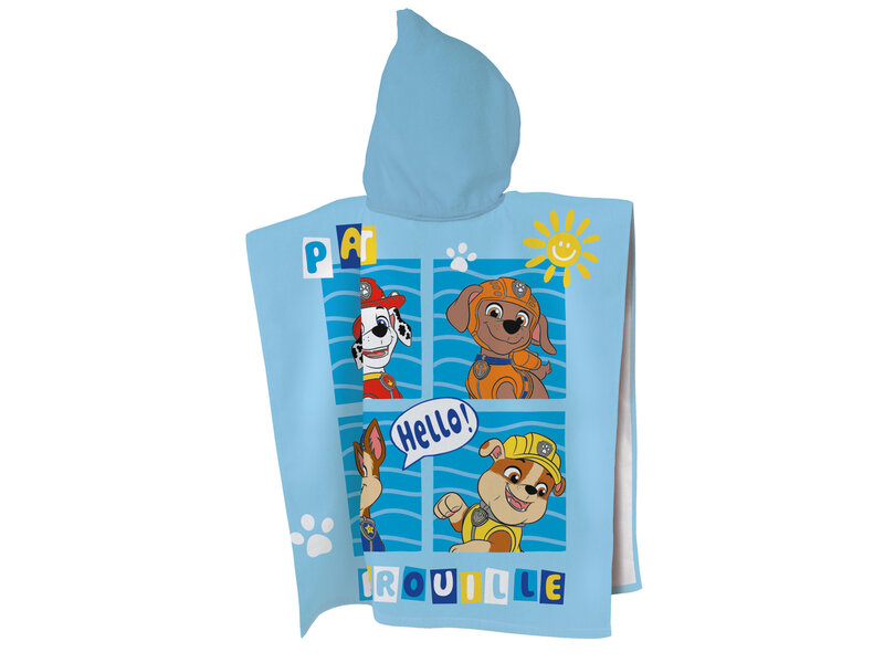 PAW Patrol Poncho Enjoy – 60 x 120 cm – Baumwolle