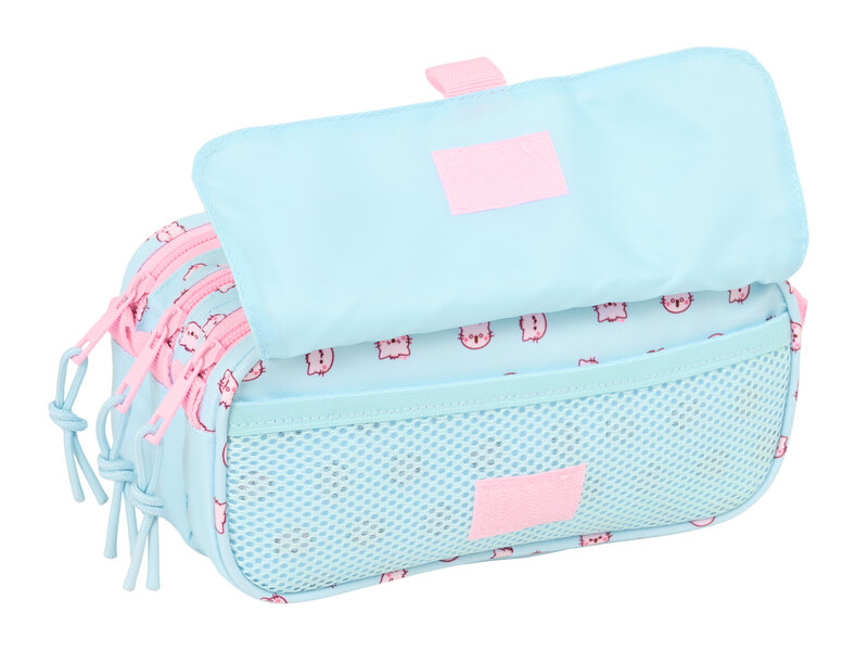 Pembe Pencil case The Pink Cat - 21.5 x 10 x 8 cm - Polyester