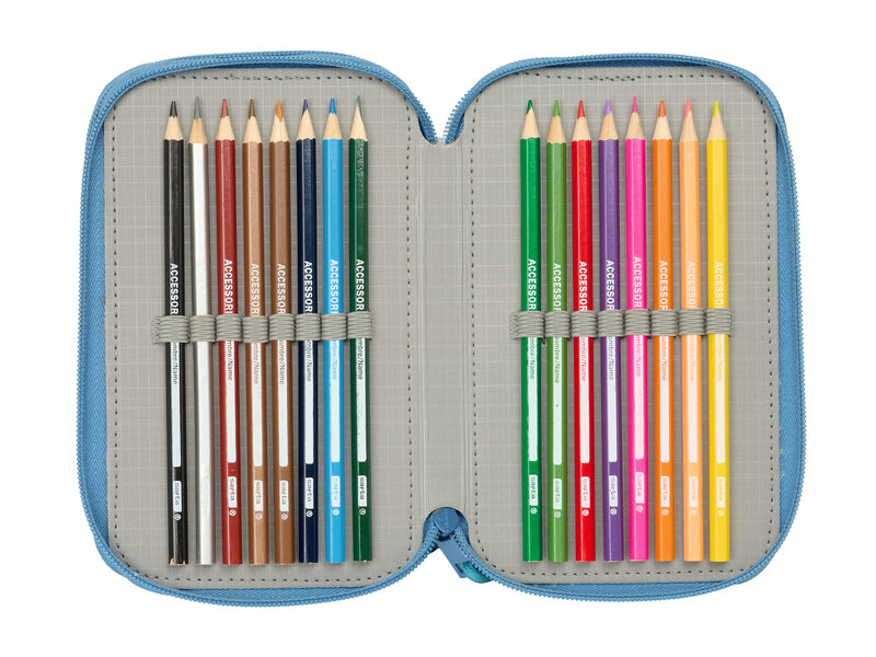 Disney Frozen Gevuld etui - 37 stuks - 19,5 x 12,5 x 5,5 cm - Polyester