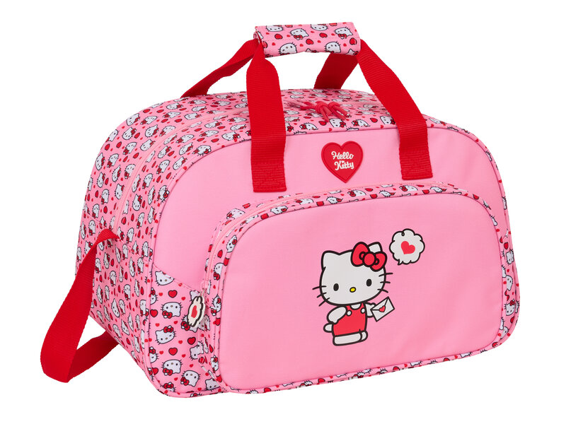 Hello Kitty Sac de sport Love Letter - 40 x 24 x 23 cm - Polyester