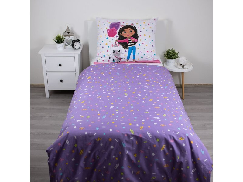 Gabby's poppenhuis Dekbedovertrek Confetti - 140 x 200 cm / 70 x 90 cm - Katoen