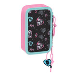Monster High Filled Magic Pencil Case - 37 pieces - 19.5 x 12.5 x 5.5 cm - Polyester