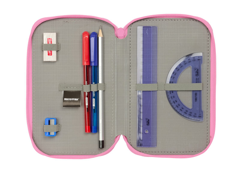 Monster High Trousse magique remplie de 37 crayons - 19,5 x 12,5 x 5,5 cm - Polyester