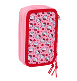 Hello Kitty Gefülltes Federmäppchen „Liebe“ – 37-teilig – 19,5 x 12,5 x 5,5 cm – Polyester