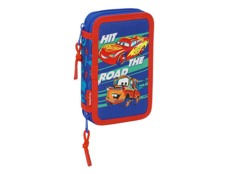 Disney Cars Trousse à crayons Hit the Road (29 pièces) - 19,5 x 12,5 x 4 cm - Polyester