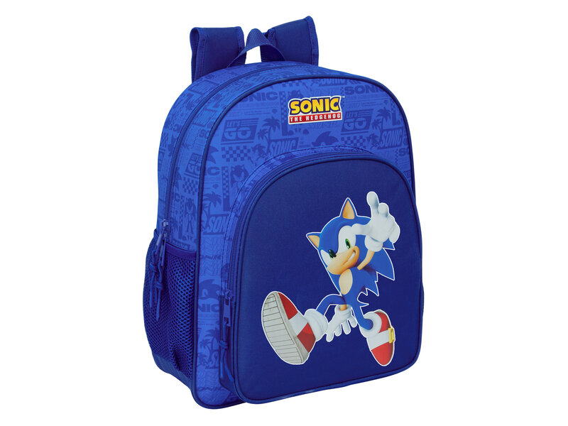 Sonic the Hedgehog Sac à dos Let's Go - 38 x 32 x 12 cm - Polyester