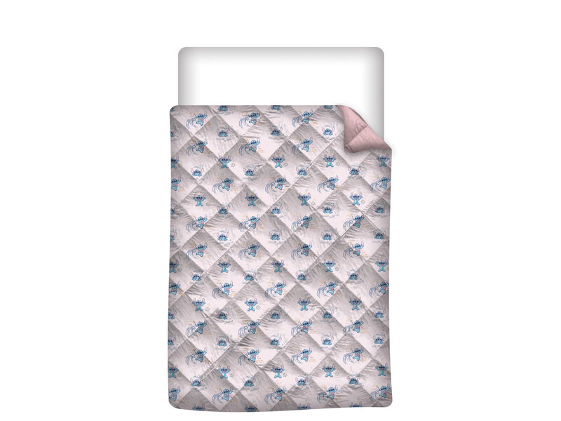 Disney Lilo & Stitch Bedspread, Stitch and Angel - 140 x 200 cm - Polyester