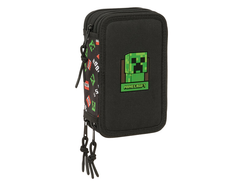 Minecraft Pochette garnie - 37 pièces - 19,5 x 12,5 x 5,5 cm - Polyester