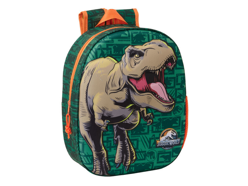 Jurassic World 3D Peuterrugzak - 33 x 27 x 10 cm - Polyester