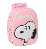 Snoopy 3D Backpack - 33 x 27 x 10 cm - Polyester