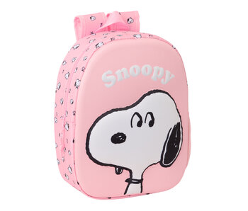 Snoopy 3D Backpack 33 x 27 x 10 cm Polyester