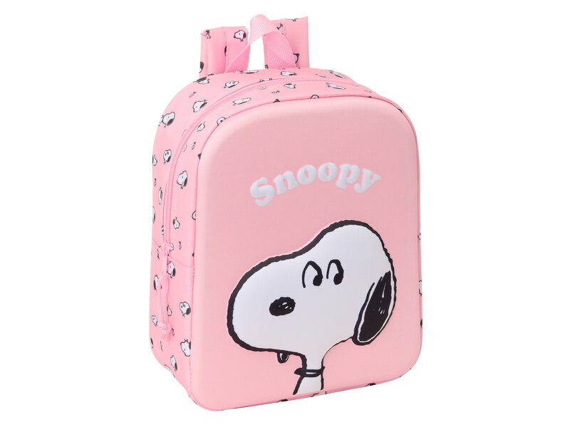 Snoopy 3D Peuterrugzak - 27 x 22 x 10 cm - 6 L - Polyester