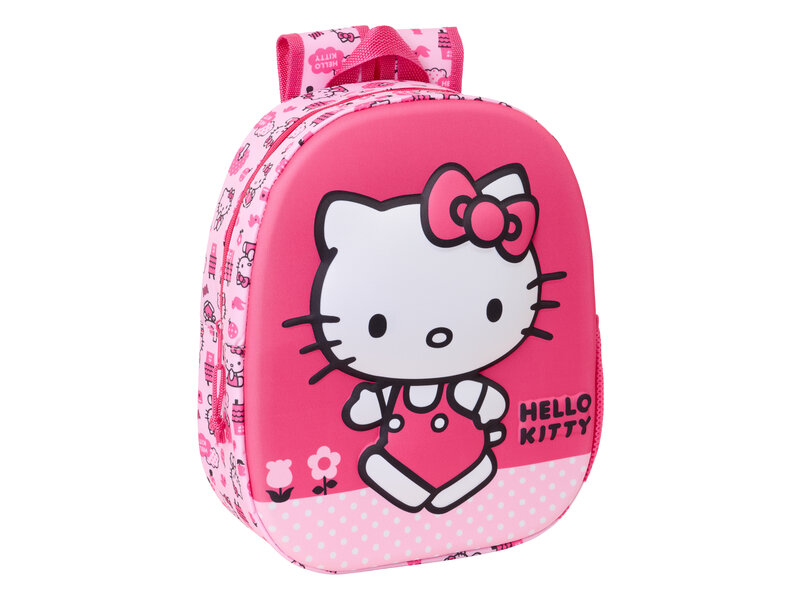 Hello Kitty 3D Peuterrugzak - 33 x 27 x 10 cm - Polyester