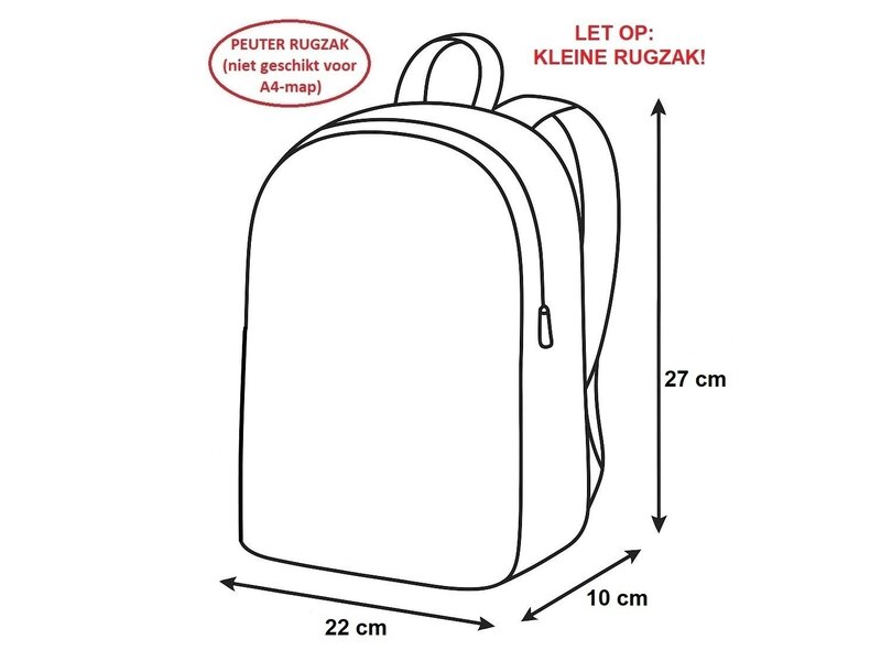 Hello Kitty Gesäßtasche für Kleinkinder – 27 x 22 x 10 cm – Polyester