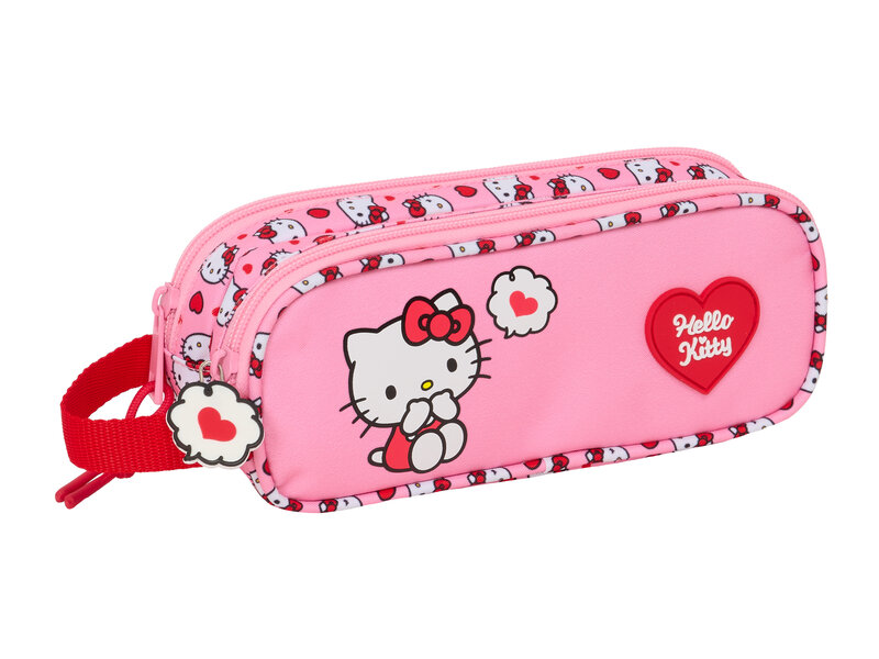 Hello Kitty Trousse à crayons - 21 x 8 x 6 cm - Polyester