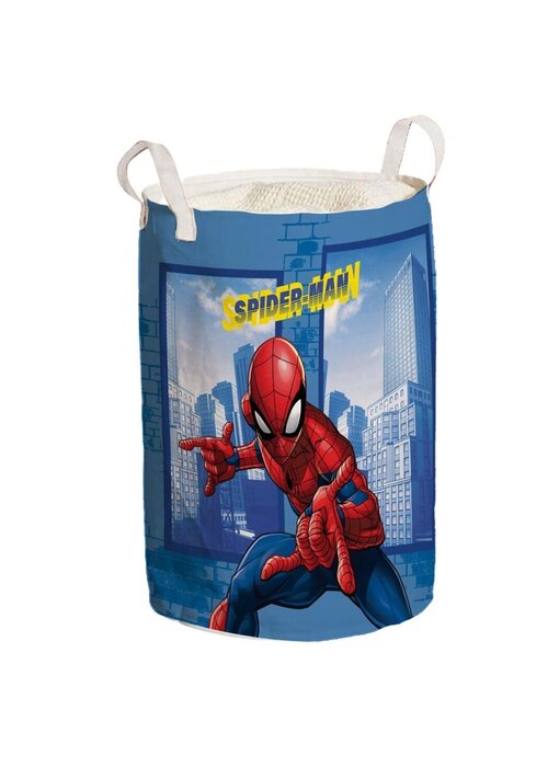 SpiderMan Panier à linge de rangement 50 x 32 cm en polyester