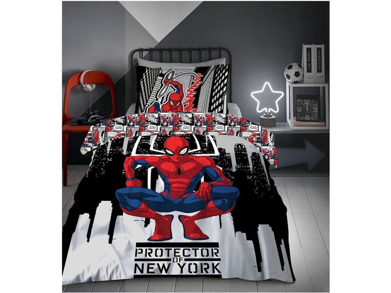 SpiderMan Protector Duvet Cover - 140 x 200 cm - 65 x 65 cm - Polycotton