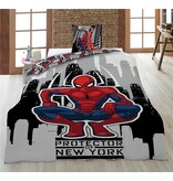 SpiderMan Bettbezug Protector – 140 x 200 cm – 65 x 65 cm – Baumwollmischgewebe