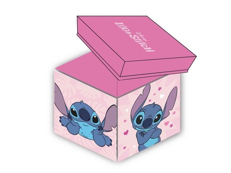 Disney Lilo & Stitch Kiss Storage Box - 30 x 30 x 30 cm - Foldable