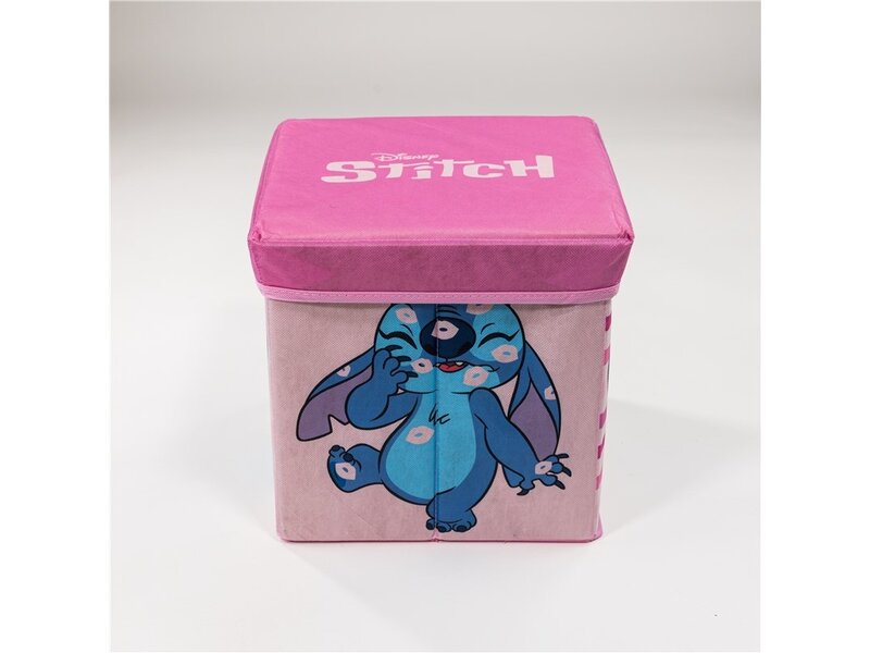 Disney Lilo & Stitch Boîte de rangement Kiss - 30 x 30 x 30 cm - Pliable